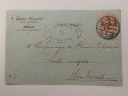 Entier Postaux, Rimable Decleve, Fayt-lez-Seneffe, Oblitéré Charleroi - Cartoline 1909-1934