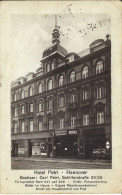 Hannover, Hotel Petri, Gelaufen 1931 - Hotels & Restaurants