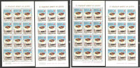 Yugoslavia 1987 Red Cross With Gold Imprint Perforate And Imperforate Mini Sheets MNH With And Without Control # - Non Dentellati, Prove E Varietà