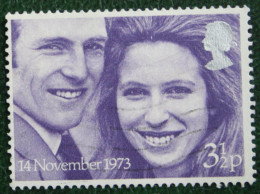 3 1/2P ROYAL WEDDING (Mi 637) 1973 Used Gebruikt Oblitere ENGLAND GRANDE-BRETAGNE GB GREAT BRITAIN - Usati