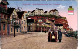 Helgoland , Mathiess-Terasse Mit Felseneck (Stempel "Helgoland" 1923) - Helgoland
