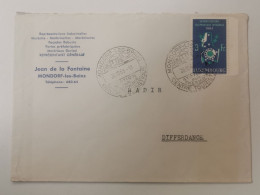 Enveloppe, Jean De La Fontaine, Mondorf-les-Bains 1963 - Briefe U. Dokumente