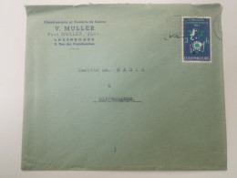 Enveloppe, Chaudronnerie V. Muller, Luxembourg - Lettres & Documents