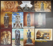 INDIA 2024 Bhagvan Shree Bahubali Vaibhav, Jain, Jainisim, Religion, Set Of 10 Postcards Mint + Packet (**) Inde Indien - Briefe U. Dokumente