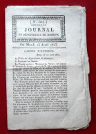 Département De Jemappe 1813. Décret Impérial, Organisation Des Gardes D'Honneur Par Napoléon 1er - Gesetze & Erlasse