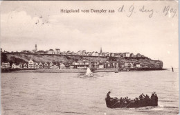 Helgoland , Vom Dampfer Aus (Verschickt 1909) - Helgoland