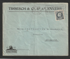 Montenez OCB 211 Op Brief Van ANTWERPEN Naar DUSSELDORF - 1922 - 1921-1925 Small Montenez