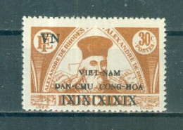 VIETNAM DU NORD - N°18 Sans Gomme SCAN DU VERSO. Timbres D'Indochine Surchargés. Alexandre De Rhodes. - Viêt-Nam