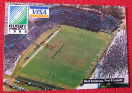 Port Elizabeth Boet Erasmus Rugby World Cup Stadium Cartolina Stadio Postcard Stadion AK Carte Postale Stade Estadio - Calcio