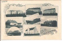 LATVIA.LETTLAND. Vircava - Gross Wurzau Castle Pharmacy And Multiple Vignette Postcard 1900 - Lettonie