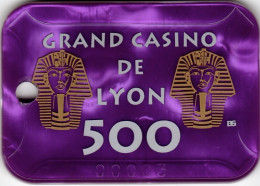 Grand Casino De Lyon : Plaque 500F (#00003) - Casino