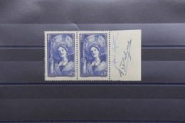 FRANCE - N° 388 X 2 * Signés Par Le Graveur Antonin DELZERS Sur Le Bord De Feuille - Rare - A 870 - Unused Stamps