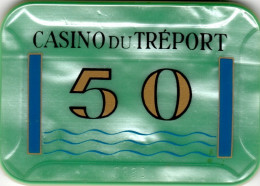 Casino Du Tréport : Plaque 50F (#330) - Casino