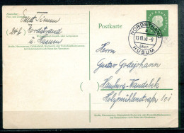 REPUBLIQUE FEDERALE ALLEMANDE - Michel P37 (Nordstrand über Husum Nach Hamburg) - Cartoline - Usati