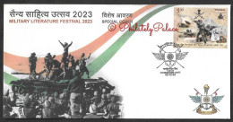 INDIA 2023 Military Literature Festival,Army,Navy,Anchor,Tak,Victory, Special Cover (**) Inde Indien - Cartas & Documentos