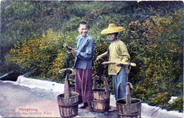 Chinese Coolies Carrying Water - Chine (Hong Kong)