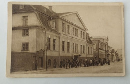 Mitau, Poststraße Mit Mädchengymnasium, Soldaten,Deutsche AK, Jelgava, 1916 - Lettonia