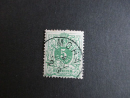 Nr 45 - Centrale Stempel Moha - Coba + 8 - 1869-1888 Liggende Leeuw