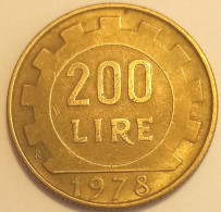 1978 - Italia 200 Lire    ------ - 200 Liras