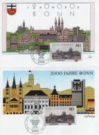 Germany Deutschland 1989 Maximum Card, 2000 Jahre Stadt Bonn - 1981-2000