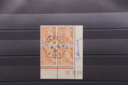 FRANCE - N° 409 Obli X 4 * Et ** Signés Par Le Graveur George HOURRIEZ Sur Bord De Feuille + Coin Daté - Rare - A 900 - Neufs