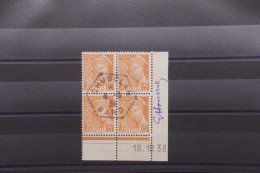 FRANCE - N° 409 Obli X 4 * Et ** Signés Par Le Graveur George HOURRIEZ Sur Bord De Feuille + Coin Daté - Rare - A 900 - Unused Stamps