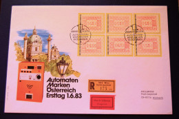 Autriche Austria -  1983 FDC With 6 ATM Stamps - Frankeermachines (EMA)