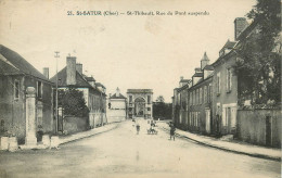 Dép 18 - St - Saint Satur - Saint Thibault - Rue Du Pont Suspendu - état - Saint-Satur