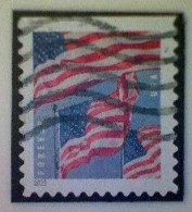 United States, Scott #5658, Used(o) Booklet, 2022, Flag Definitive, (58¢) Forever - Gebruikt