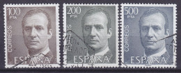 Spain 1981 Mi. 2517-19x, 100 Pta, 200 Pta, 500 Pta, Juan Carlos I. - Gebraucht