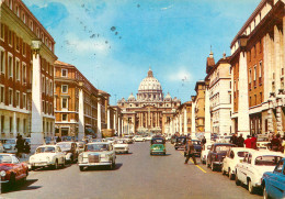 Postcard Italy Rome Via Della Conciliazione 1975 - San Pietro
