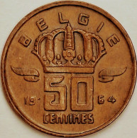 Belgium - 50 Centimes 1964, KM# 149.1 (#3097) - 50 Cent