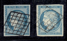 N°4 - 4F - BLEU ET BLEU CLAIR - TB/TTB - 1849-1850 Cérès