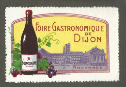 Timbre   France- - Vignette - Erinnophilie -  21 -  Dijon - Foire Gastronomique - Tourism (Labels)