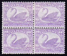 1906 Violett 4er Block Mit Erstfälzen. - Mint Stamps