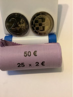 Pièce Commémorative 2 Euro  Croatie  2023  UNC  " Entrée Dans La Zone Euro " - Kroatien