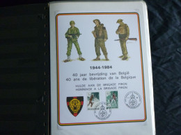 1984 1296/1297 MIL.CARD (A4) : 40 ANS DE LA LIBERATION /40 JAAR BEVRIJDING VAN BELG - Documents Commémoratifs