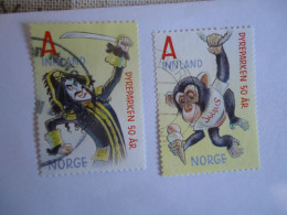 NORWAY   USED STAMPS 2 MUTHOLOGE MONKEY - Autres & Non Classés