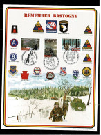 2004 3329/3331 FDC MIL.CARD : " REMEMBER BASTOGNE " , BEAUTIFUL MILITARY COMMEMORATIVE CARD (A4) - 2001-2010