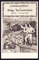 1907 Jubiläums Eidg. Turnvereins Gelaufene AK: Gestempelt Bundeshaus Bern Nach Chaux-de-Fonds - Aarau
