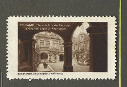 Timbre   France- - Vignette - Erinnophilie - 76   Fecamp -  Benedictine-  La Grande Iqueur  Francaise - - Tourism (Labels)