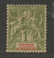 Saint Pierre Et Miquelon N° 70 NEUF*  CHARNIERE / Petit Aminci / Hinge / MH - Unused Stamps