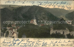 42386703 Tharandt Blick Vom Koenigsplatz Nach Dem Bahnhof Kirche Ruine Tharandt - Tharandt