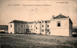 Cluny Ecole Pratique De Commerce Et D'Industrie School Scuola Saône-et-Loire N°61 Bis Cpa Voyagée En 1907 B.Etat - Cluny