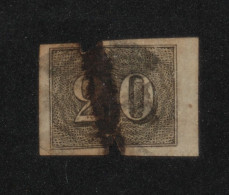 BRAZIL 1850, Figure, "Cat's Eye", Mi #12, Used, CV: €125 - Usados