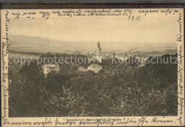 42380674 Kreischa Panorama Blick Vom Sanatoriumswald Kirche Kreischa - Kreischa