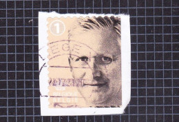 2019 Nr 4841c Onder & Rechts Ongetand,gestempeld Op Fragment.Koning Filip I. - Oblitérés