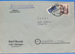 Allemagne Zone Française 1949 - Lettre De Tubingen - G27546 - Other & Unclassified