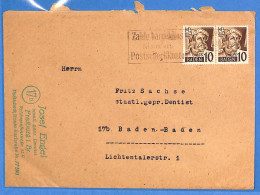 Allemagne Zone Française 1948 - Lettre De Freiburg - G27528 - Autres & Non Classés