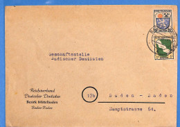 Allemagne Zone Française 1946 - Lettre De Bad Mittelbaden - G27524 - Andere & Zonder Classificatie